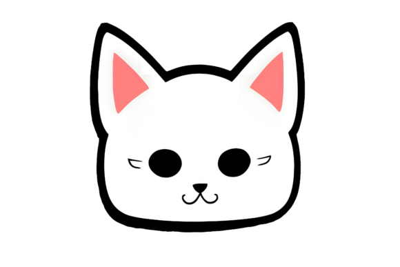 Cartoon Smiling Cat Face Embroidery Review