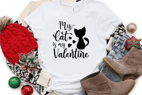 Cat is My Valentine T Shirt SVG Design Review