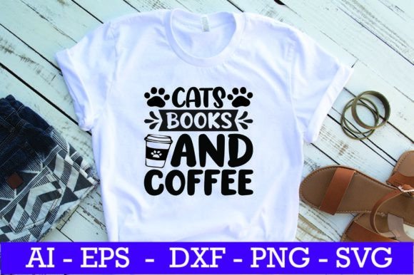 Cats Books and Coffee Cat SVG Design Review