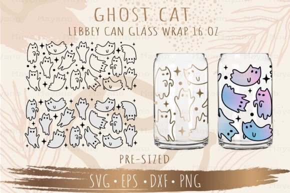 Ghost Cat Can Glass Wrap 16 Oz Review