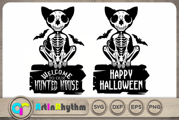 Happy Halloween Cat SVG Hunted House Review