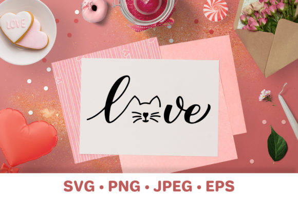 Love Cat Calligraphy Lettering Review for Embroidery Projects