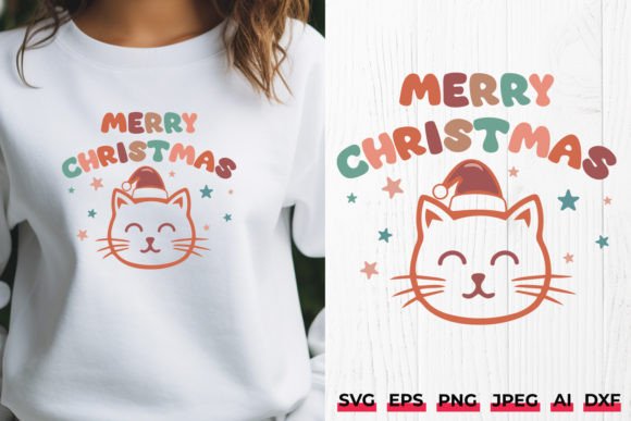 Merry Christmas Cat SVG Xmas Cut File Review