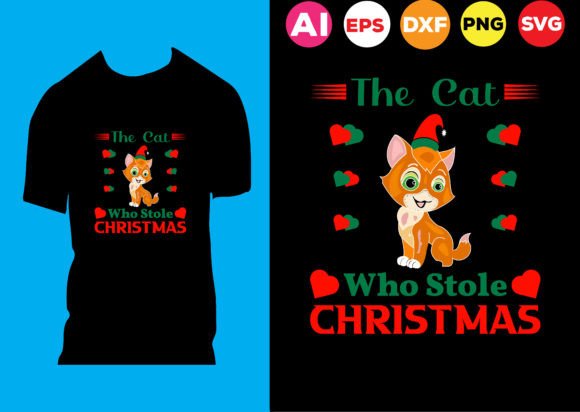 The Cat Who Stole Christmas T-Shirt Design Review