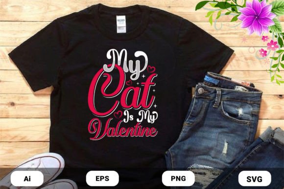 Valentines Day Cat Lover T-Shirt Design Review